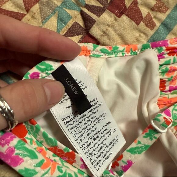 J. Crew floral bikini top size 36B - Picture 6 of 6
